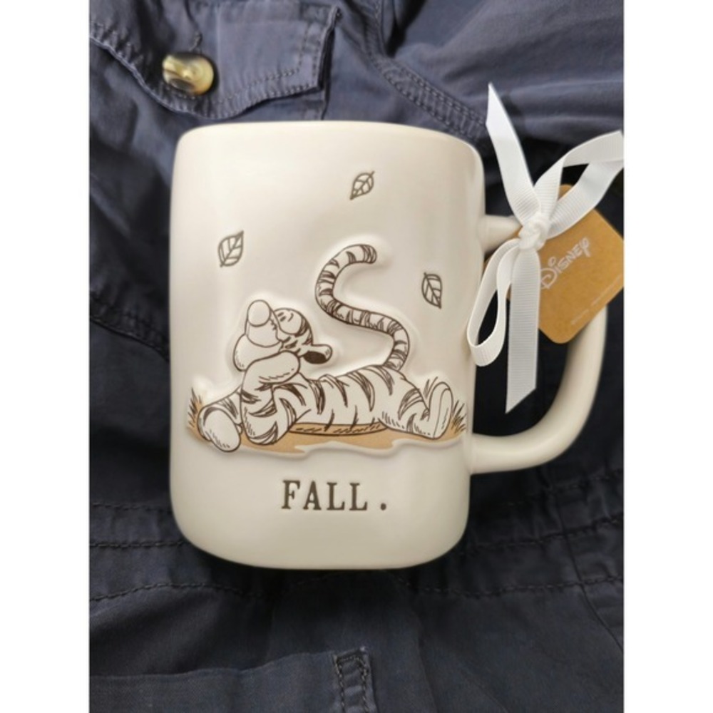 Disney Rae Dunn Tigger Fall Mug Cream Orange New